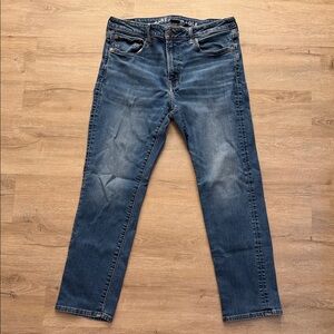 American Eagle Outfitters Dark Blue Straight Jeans